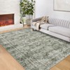 Fulvari Vintage Distressed Area Rug Soft Washable Rug Non Slip Non Shedding Rug Low Pile Thin Floor Carpet,Rug for Bedroom, Living Room - 2 of 4