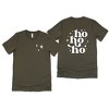 Simply Sage Market Women's Whimsical Ho Ho Ho Front and Back Short Sleeve Graphic Tee - 2 of 4
