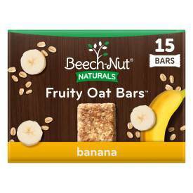 Beech-Nut Toddler Snack Banana Fruity Oat Bars - 15ct
