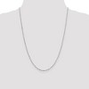 Black Bow Jewelry 2mm Sterling Silver, Solid Singapore Chain Necklace - 2 of 4