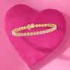 Ross-Simons 0.50 ct. t.w. Diamond Heart Tennis Bracelet in 18kt Gold Over Sterling - 3 of 4