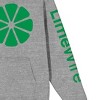 LimeWire All Green Logo Long Sleeve Gray Heather Adult Hooded Sweatshirt - 3 of 3