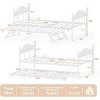 TackView Twin Daybed with Pop-Up Trundle, Metal Frame with Stylish Headboard, Heavy Duty Steel Slats Platform, Convertible Sofa Bed - 4 of 4