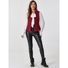 INSPIRE CHIC Women's U-Neck Single-Breasted Jacquard Gothic Steampunk Waistcoat - 4 of 4