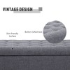 NicBex Storage Ottoman Bench for Bedroom,Linen Storage Bench with Soft Close Lid ,Ottoman for Living Room,Bedroom,Entryway,Gray - 4 of 4