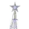 Northlight 5' Blue and White LED Lighted Twinkling Show Cone Christmas Tree Outdoor Decor - 3 of 4