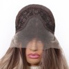 Jessie's Wig 26 Inch Long Wavy 13*3.5 Side Part Synthetic Lace Wigs Ombre Brown Blonde With Dark Root 1 Pc/Pack - 4 of 4