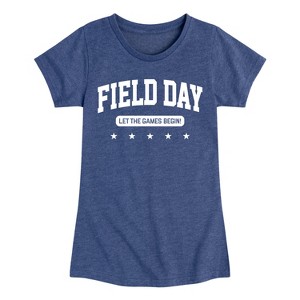 Girls' - Instant Message - Field Day Let The Games Begin Fitted Short Sleeve Graphic T-Shirt - 1 of 4