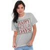 Christmas Happy Holla Days Holiday Graphic T Shirt Men or Women Brisco Brands - 2 of 4