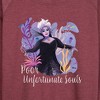 Women's - Disney - Poor Unfortunate Soul Lightweight French Terry Wide Neck Long Sleeve Shirt - 2 of 4