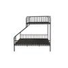 Twin XL Over Queen Metal Bunk Bed with Rails and Ladder - 3 of 4