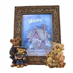 Boyds Bears Resin 6.25 In Gary Tina Matt Bailey Family Home Bearstone Decor Single Image Frames - 1 of 3