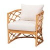 bali & pari Acelynn Bohemian Light Honey Rattan Arm Chair - 2 of 4