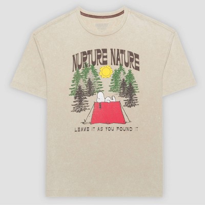 Men's Peanuts Nature Short Sleeve T-Shirt - Ivory
