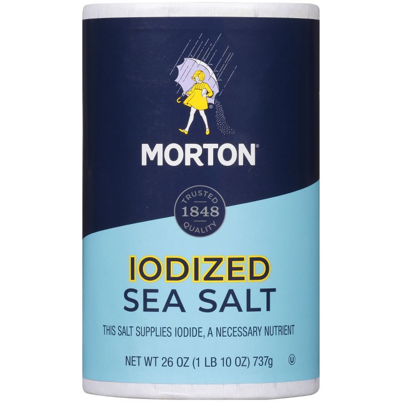 Morton Iodized Sea Salt - 26oz, 1 of 6