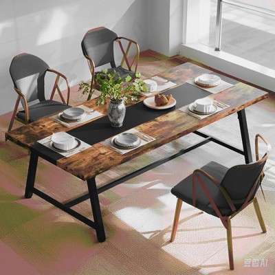 MAYEERTY 6FT Conference Table, 70.8¡± Executive Desk Office Computer Meeting Table