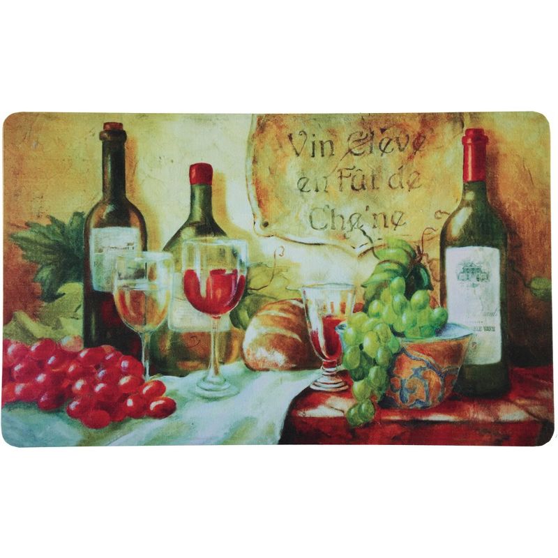 J&V TEXTILES 18" X 30" Cushioned Kitchen Floor Standing Mat (Wine Table), 1 of 5