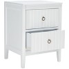 Tegan 2 Drawer Nightstand - NST5004 - White - Safavieh - 4 of 4