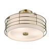 Livex Lighting Blanchard 3 - Light Semi-Flush Mount in  Antique Brass - 4 of 4