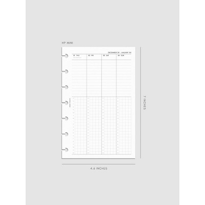 2026 Dated Weekly Schedule Planner Inserts | Cloth & Paper