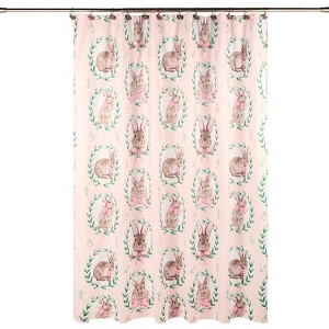 The Lakeside Collection Bunnies & Bows Bath Collection - Shower Curtain - 1 of 4