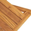 vidaXL Folding Patio Chairs Set of 6, Solid Wood Teak, Perfect for Garden and Outdoor Spaces, Scandinavian Style, Water-Resistant, Brown - 4 of 4