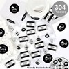 Big Dot of Happiness 2025 Black and White Graduation Party Candy Favor Sticker Kit - 304 Pieces - 2 of 4