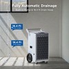 Moiswell Commercial Dehumidifier with Pump Heavy-Duty Moisture Control for Basement Warehouse, Industry Water Damage Unit, Auto Defrost - 3 of 4