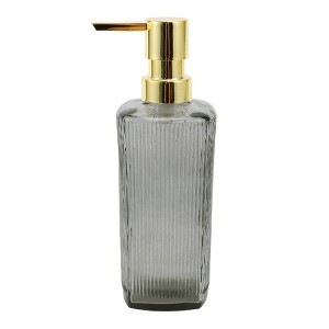 Unique Bargains Classic Vertical Lines Soap Pump Dispenser for Bathroom 350ml 1 Pc - 1 of 4