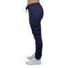 Galaxy By Harvic Women's  Loose Fit Cotton Stretch Twill Cargo Joggers - 3 of 4
