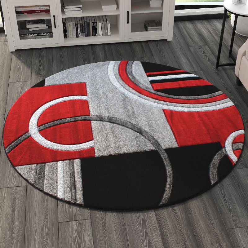 Masada Rugs Sophia Collection Hand Sculpted Modern Contemporary Area Rug, 3 of 7
