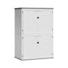 Outdoor Resin Storage Sheds, 64 Cu.Ft Outdoor Waterproof Storage Cabinet for Garage, Tools, Sofa Cushion, Outdoor Storage - 2 of 4
