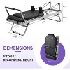 Portable Pilates Reformer with 5 Springs for Beginners, Foldable Pilates Machine & Equipment for Home Use and Gym Workout, Pilates Equipment - 2 of 4