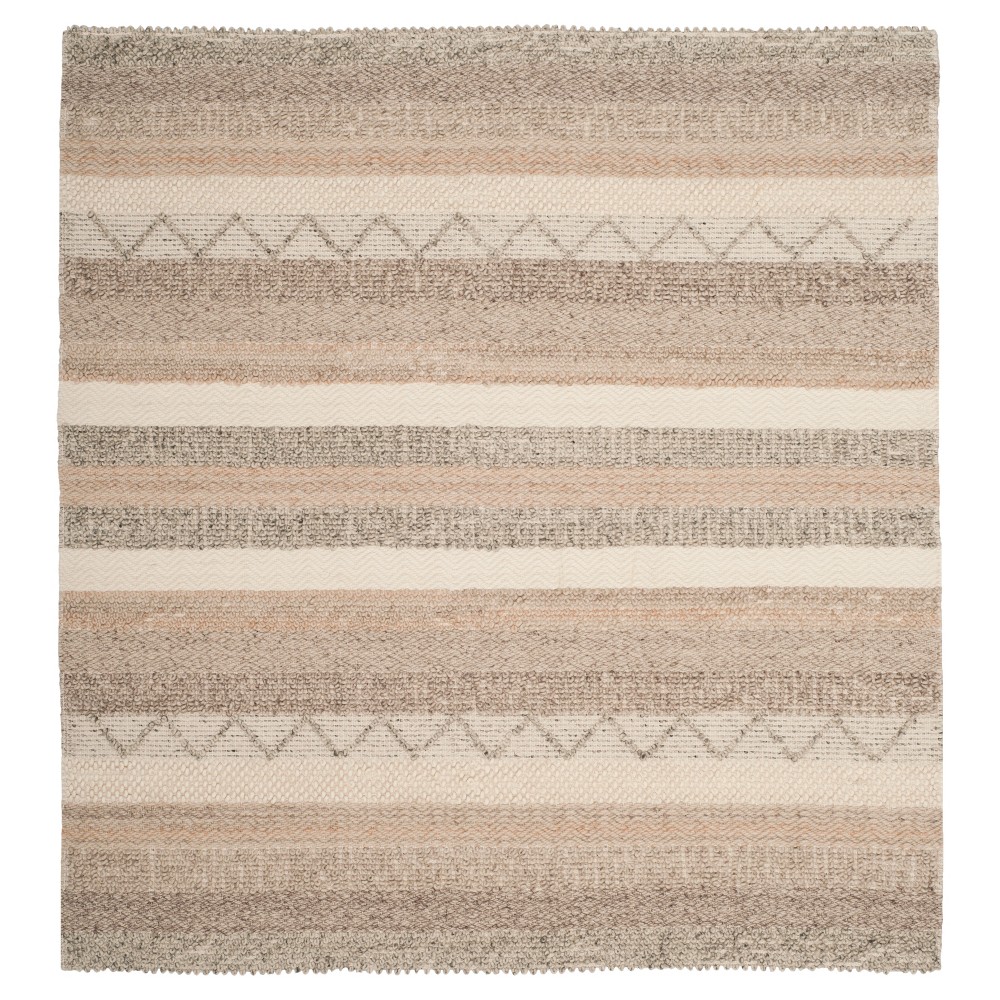 6'x6' Square Indian Wells Tufted Rug Beige Square - Safavieh