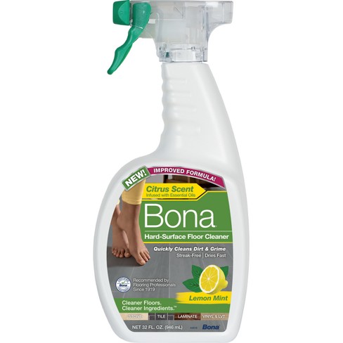 Bona Multi-Surface Cleaner Spray + Mop Floor Cleaner - Lemon Mint - 32 fl oz - image 1 of 4