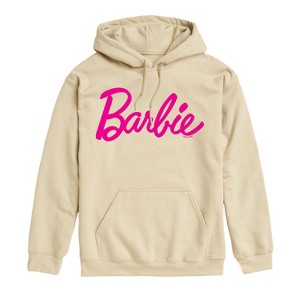Men's - Barbie - Pmls 0187 Barbie Classic Logo- Adult Pullover Hood Graphic Fleece Pullover Hoodie - 1 of 4