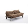 CAVINAS Convertible 2-Seater Sofa Bed, Modern sofa Bed with Adjustable Armrest and Backrest, for Small Apartment or Room - 3 of 4