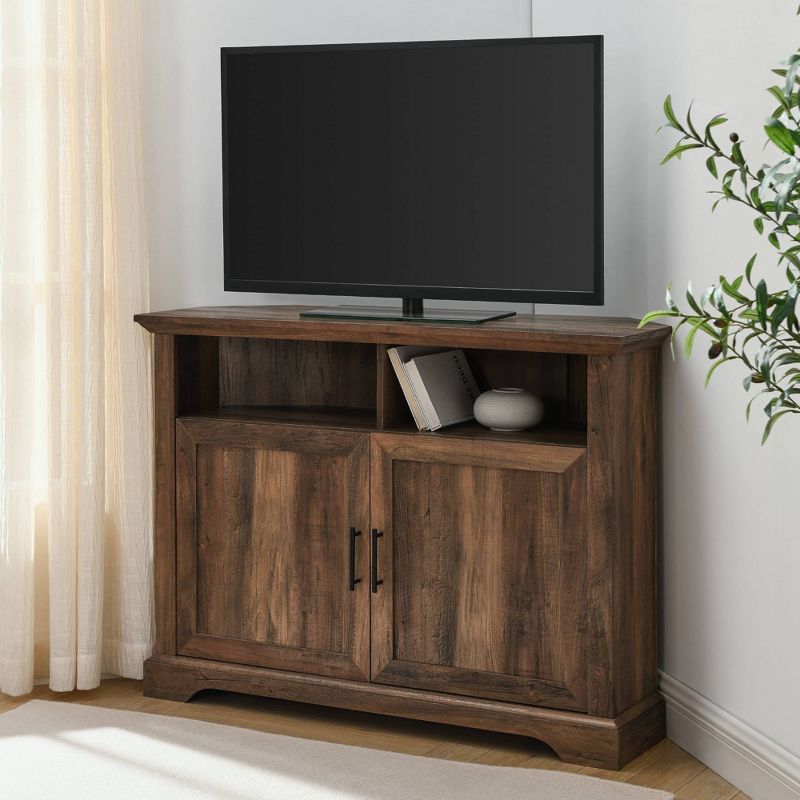 Grooved Door Corner TV Stand for TVs up to 45" - Saracina Home, 3 of 12