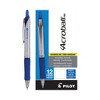 Pilot Acroball Pro Advanced Ink Hybrid Gel Pen, Retractable, Medium 1 mm, Blue Ink, Silver/Blue Barrel, Dozen - 3 of 4