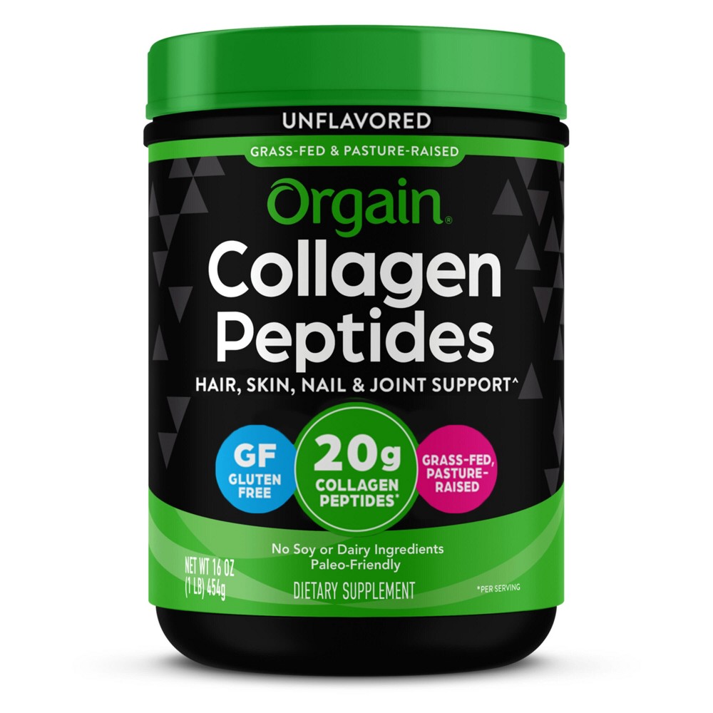 Photos - Vitamins & Minerals Orgain Unflavored Collagen Peptide Powder for Hair Skin Nail and Joint Support - 16oz 