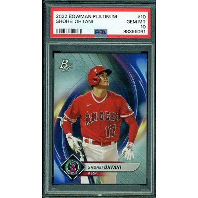 Shohei Ohtani Card 2022 Bowman Platinum #10 PSA 10