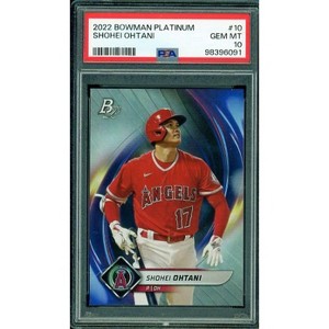Shohei Ohtani Card 2022 Bowman Platinum #10 PSA 10 - 1 of 2