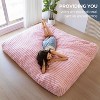 MAXYOYO Giant Bean Bag Chair Bed for Adults, Convertible Beanbag High-Density Foam Filling, Machine Washable Cover, Pink - 4 of 4