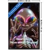 Trends International Ray Heere - Happy Peace Alien Framed Wall Poster Prints - 3 of 4