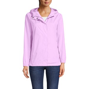 Lands' End Women's Packable Water Resistant UPF 50 Windbreaker Jacket - 1 of 4