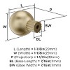 Amerock Cowrie Round Knob for Cabinets, Drawers, and Furniture - 3 of 4