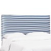 Skyline Furniture French Seam Slipcover Headboard in Nautical Stripe Navy - 2 of 4