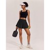 FIONECA Womens Tennis Skirt Pleated Athletic Skirts with Pockets Shorts High Waisted Golf Skort for Workout Pickleball - 4 of 4