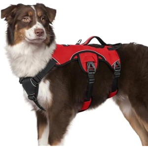 rabbitgoo Escape Proof Dog Harness, Soft Padded Full Body Pet Harness,  Dogs Walking Hiking Training, M, Red - 1 of 1