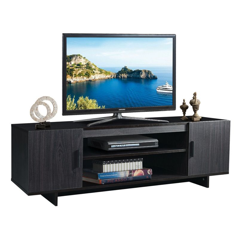 Costway Modern TV Stand Media Entertainment Center for TV's up To 65'' w/Storage Cabinet, 1 of 11